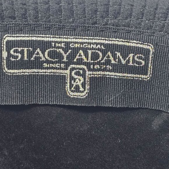 Stacy Adams Black Fedora Hat L/XL Polyester - Picture 5 of 12